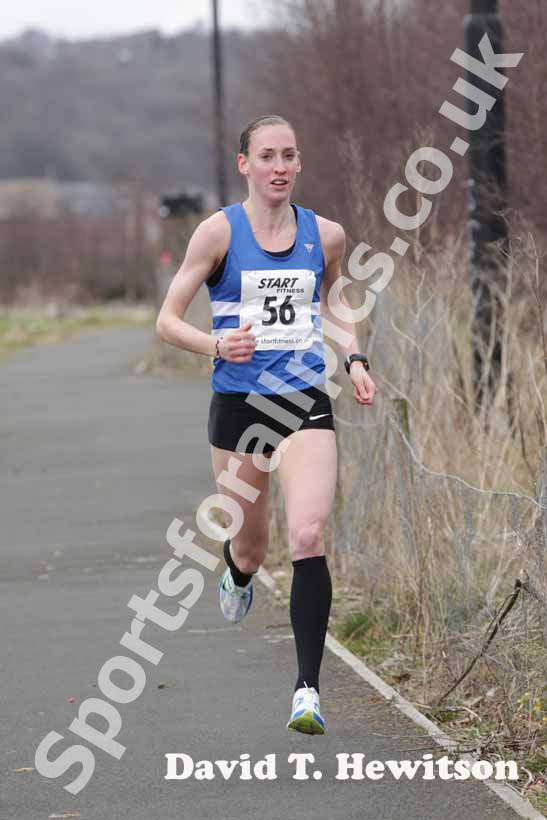 Laura Weightman (Morpeth) senior womens Elswick Road Relays.